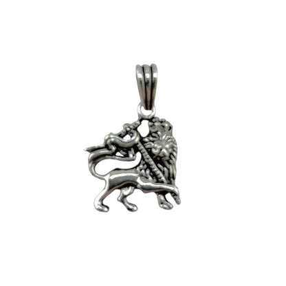 Sterling Silver Lion Mens Pendant