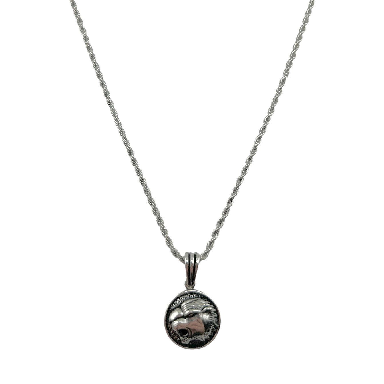 Sterling Silver Bobcat Mens Pendant
