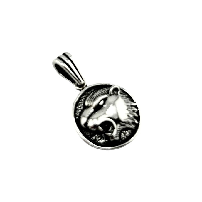 Sterling Silver Bobcat Mens Pendant