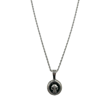 Sterling Silver Skull Mens Pendant