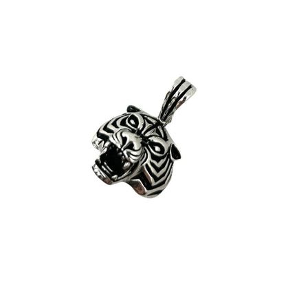Sterling Silver Tiger Mens Pendant