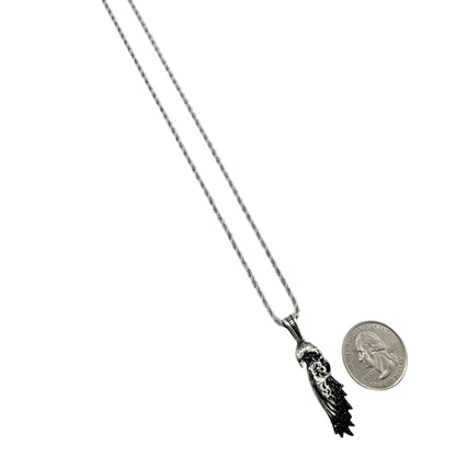 Sterling Silver CZ Eagle Mens Pendant