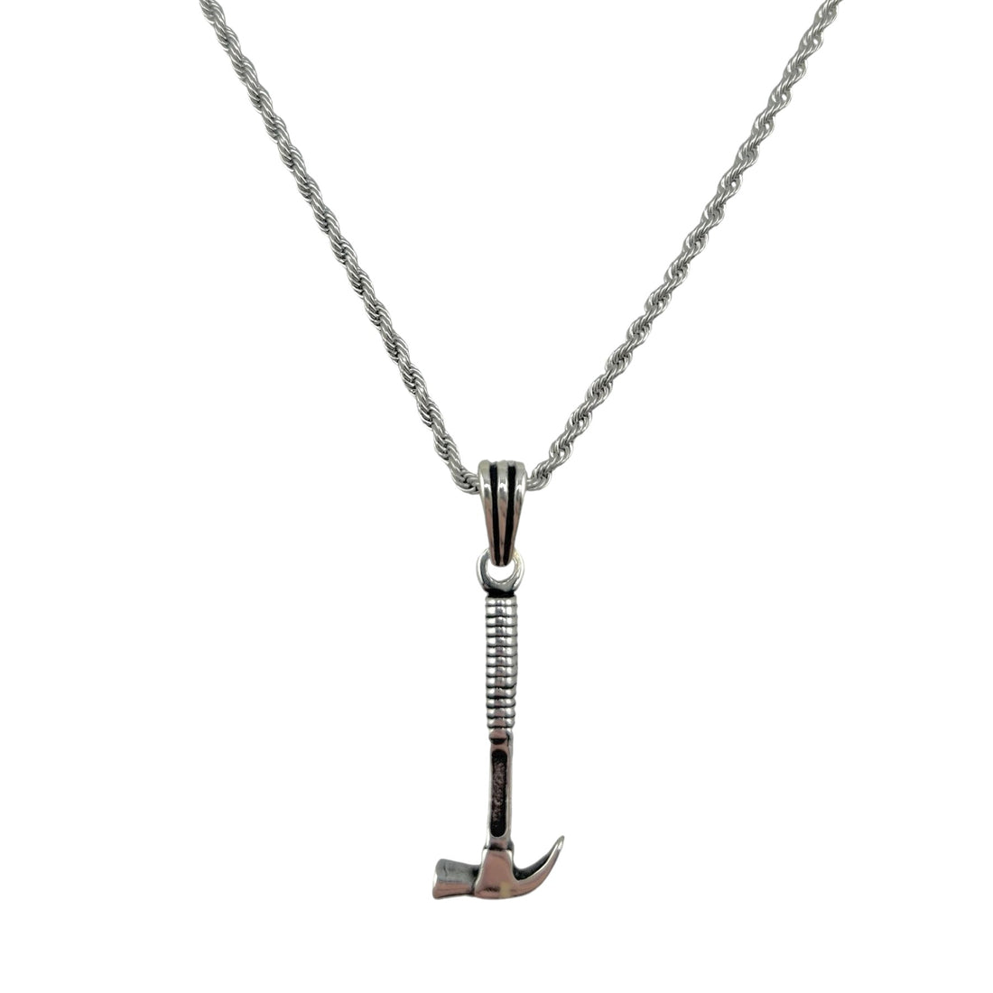 Sterling Silver Hammer Mens Pendant