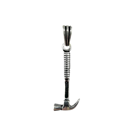 Sterling Silver Hammer Mens Pendant