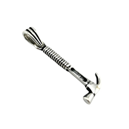 Sterling Silver Hammer Mens Pendant
