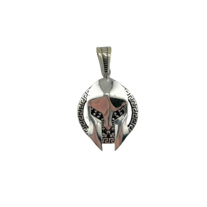 Sterling Silver CZ Gladiator Mens Pendant