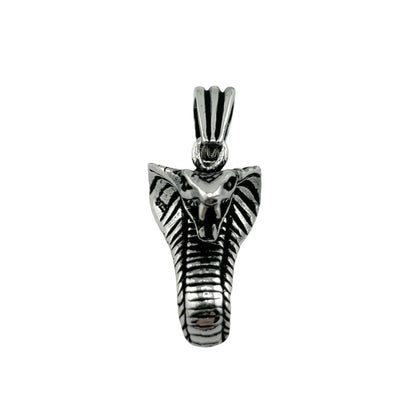 Sterling Silver Cobra Mens Pendant
