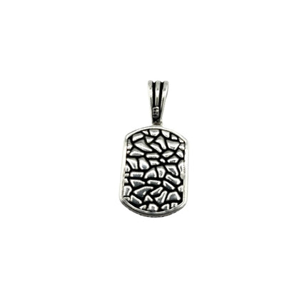 Sterling Silver Onyx Mens Pendant