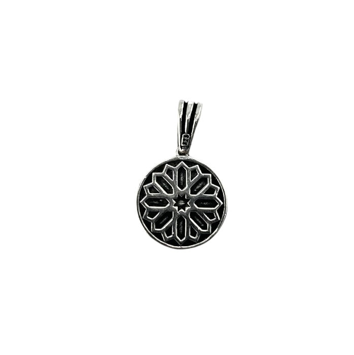 Sterling Silver Turquoise Mens Pendant