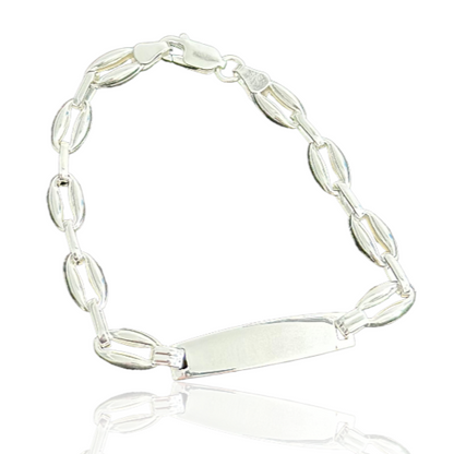 Sterling Silver Baby ID Bracelet