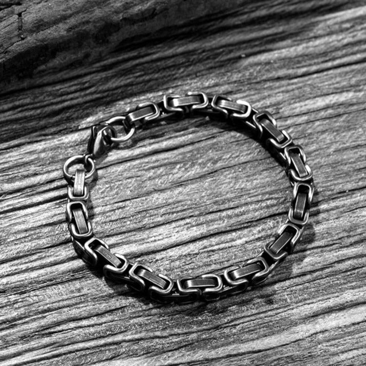 Stainless Steel Retro Byzantine 5mm Bracelet
